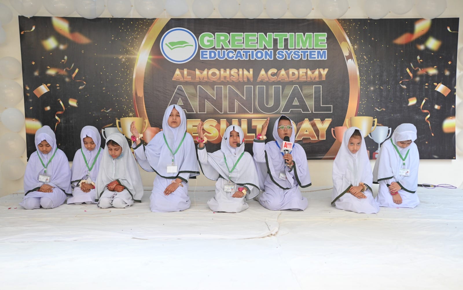 Children learning at Greentime Education System